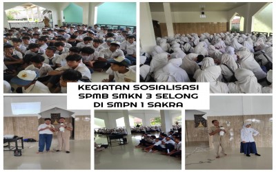 Kegiatan Sosialisasi SPMB SMKN 3 Selong Ke SMP/MTs