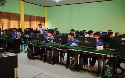 Kegiatan Simulasi ANBK Tahun 2024 di SMKN 3 Selong